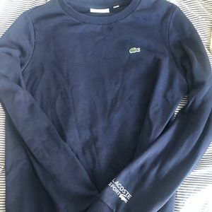Lacoste sport crewneck sweatshirt navy size 40